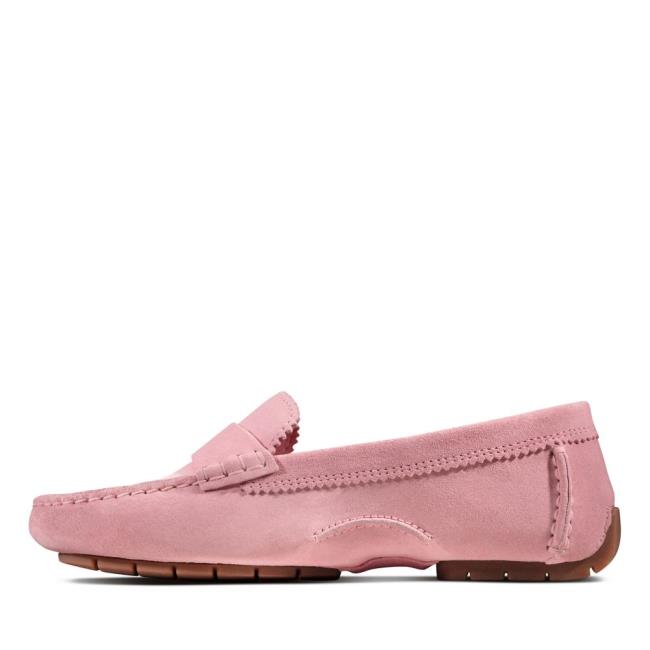 Sapatos Rasos Clarks C Mocc Feminino Rosa | CLK803OQC