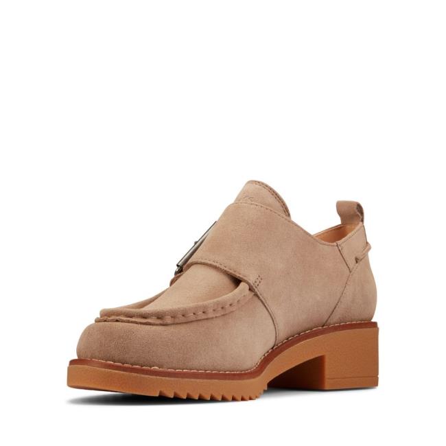 Sapatos Rasos Clarks Eden Medio Monk Feminino Marrom | CLK406WVQ