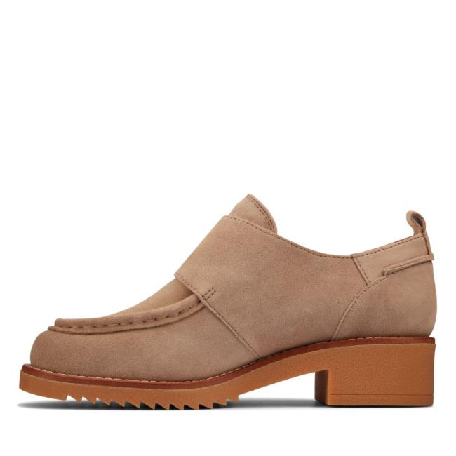 Sapatos Rasos Clarks Eden Medio Monk Feminino Marrom | CLK406WVQ