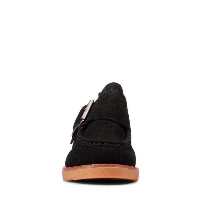 Sapatos Rasos Clarks Eden Medio Monk Feminino Pretas | CLK521VYM