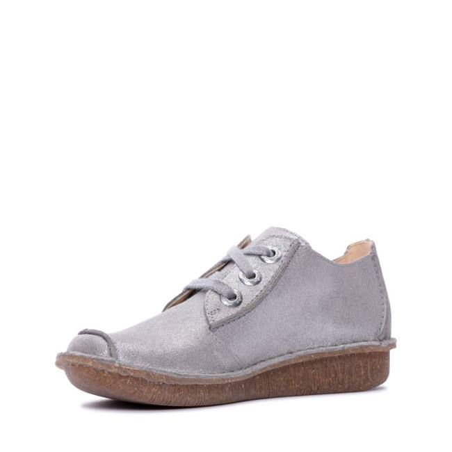 Sapatos Rasos Clarks Funny Dream Feminino Cinzentas | CLK713FDN