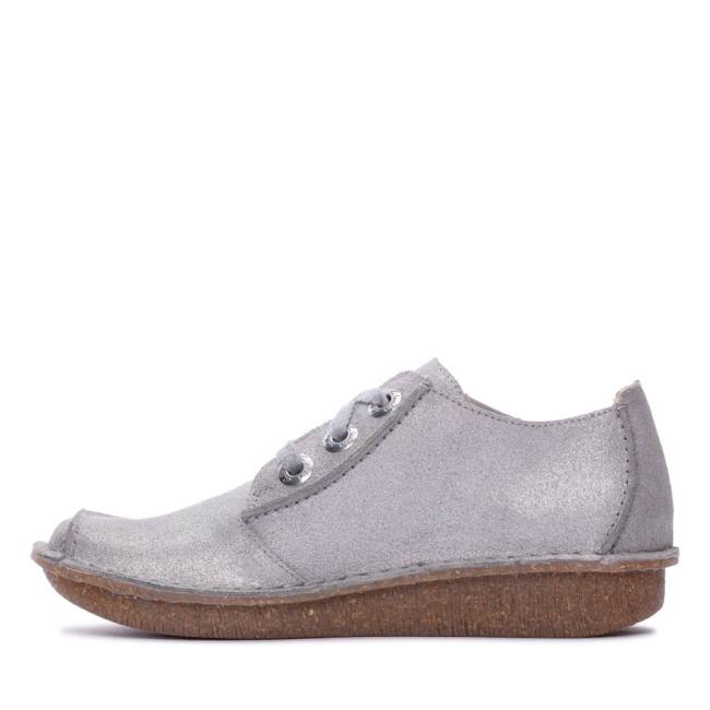 Sapatos Rasos Clarks Funny Dream Feminino Cinzentas | CLK713FDN