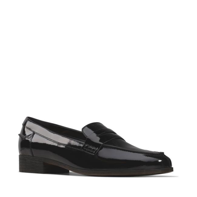 Sapatos Rasos Clarks Hamble Loafer Feminino Pretas | CLK678KWD