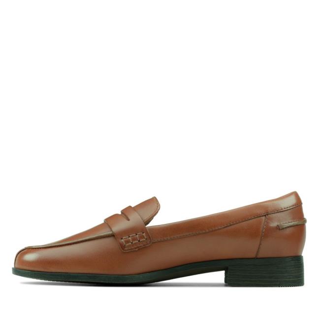 Sapatos Rasos Clarks Hamble Loafer Feminino Marrom | CLK863WAM