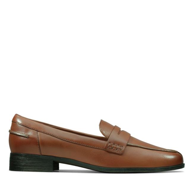 Sapatos Rasos Clarks Hamble Loafer Feminino Marrom | CLK863WAM