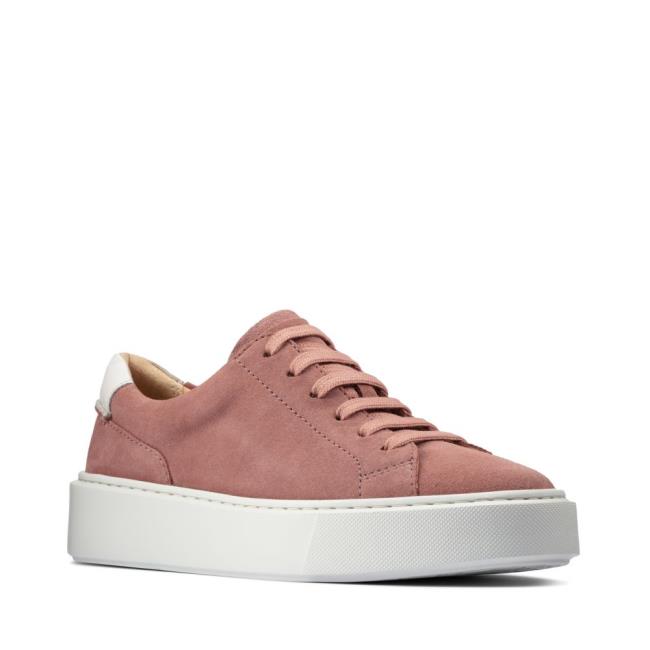 Sapatos Rasos Clarks Hero Lite Renda Feminino Rosa | CLK419FSA