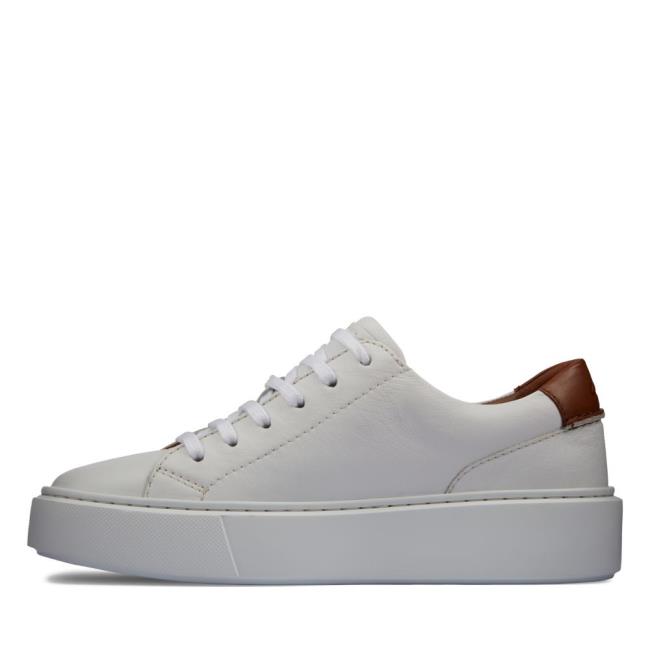 Sapatos Rasos Clarks Hero Lite Renda Feminino Branco | CLK783JFO