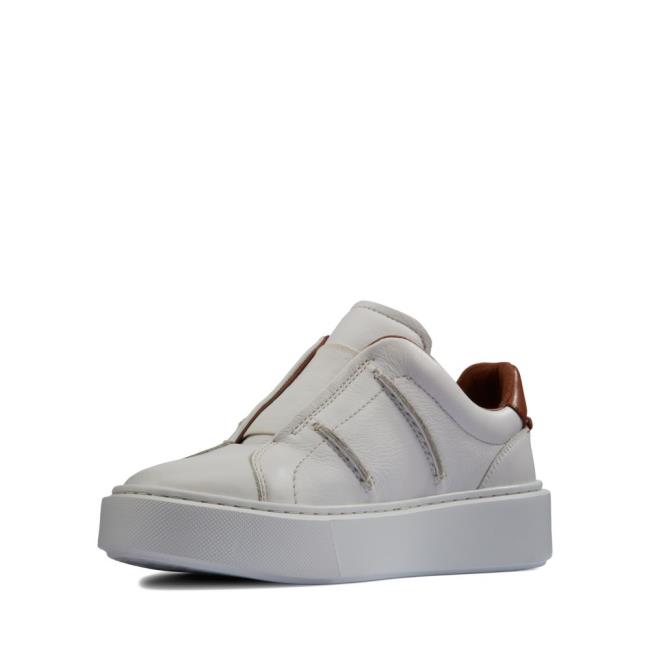 Sapatos Rasos Clarks Hero Lite Slip Feminino Branco | CLK190PNQ