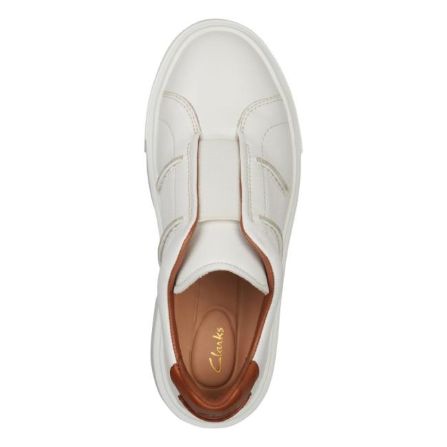 Sapatos Rasos Clarks Hero Lite Slip Feminino Branco | CLK190PNQ