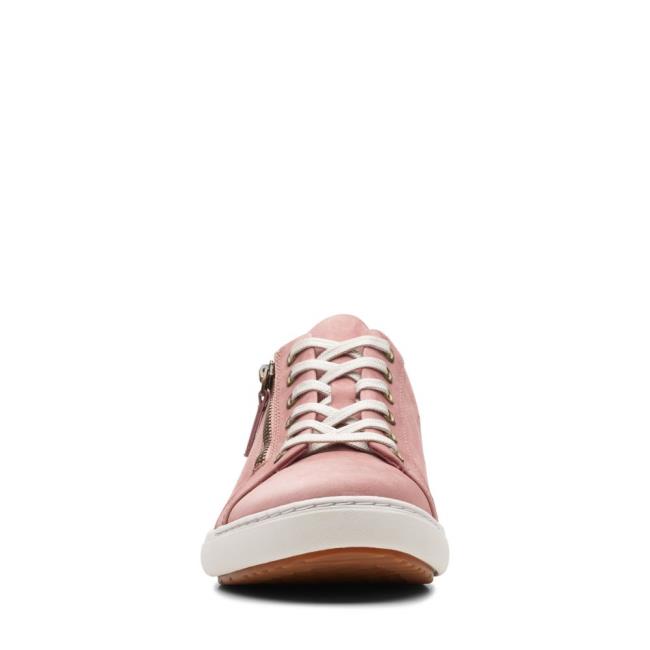 Sapatos Rasos Clarks Nalle Renda Feminino Rosa | CLK319ODA