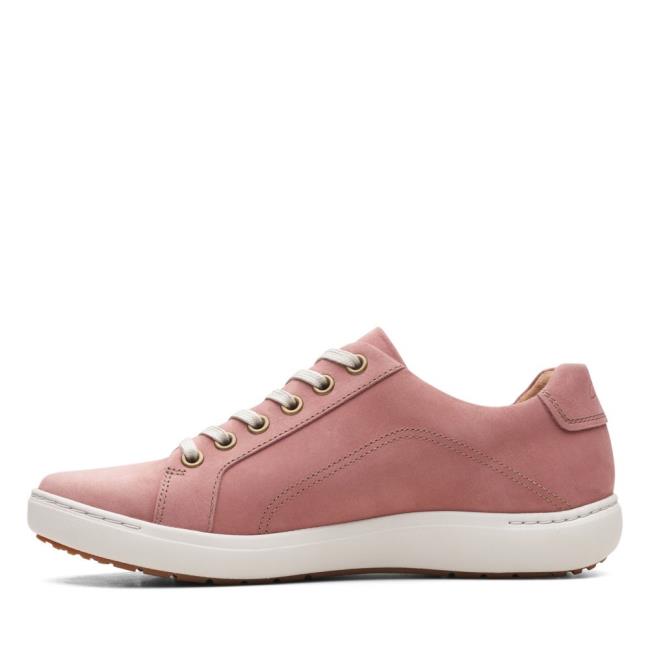 Sapatos Rasos Clarks Nalle Renda Feminino Rosa | CLK319ODA