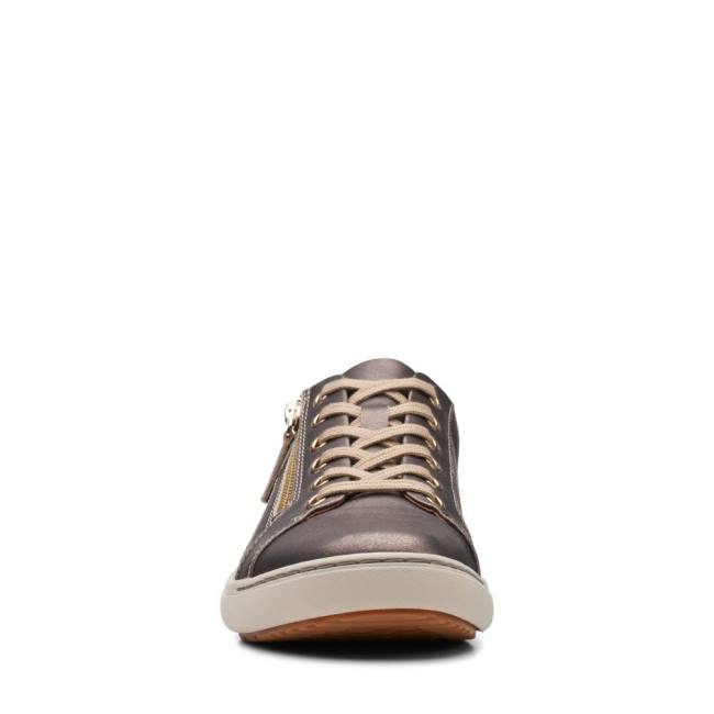 Sapatos Rasos Clarks Nalle Renda Feminino Bronze | CLK978IFR