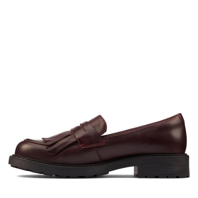 Sapatos Rasos Clarks Orinoco 2 Loafer Feminino Bordeaux | CLK381FCP