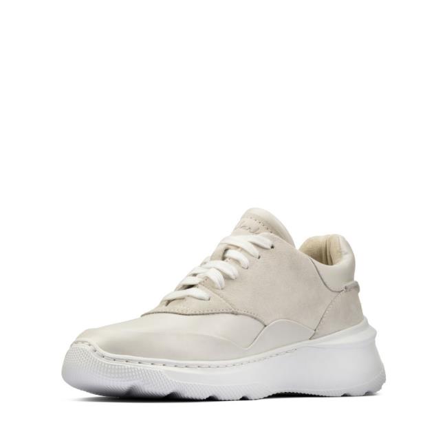 Sapatos Rasos Clarks Sprint Lite Renda Feminino Branco | CLK094RPU