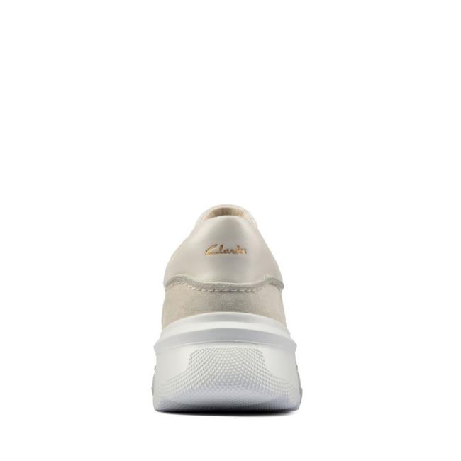 Sapatos Rasos Clarks Sprint Lite Renda Feminino Branco | CLK094RPU