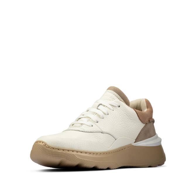 Sapatos Rasos Clarks Sprint Lite Renda Feminino Branco | CLK841TJY