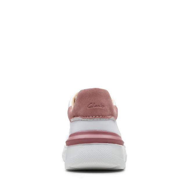 Sapatos Rasos Clarks Sprint Lite Renda Feminino Branco Rosa | CLK875CWU