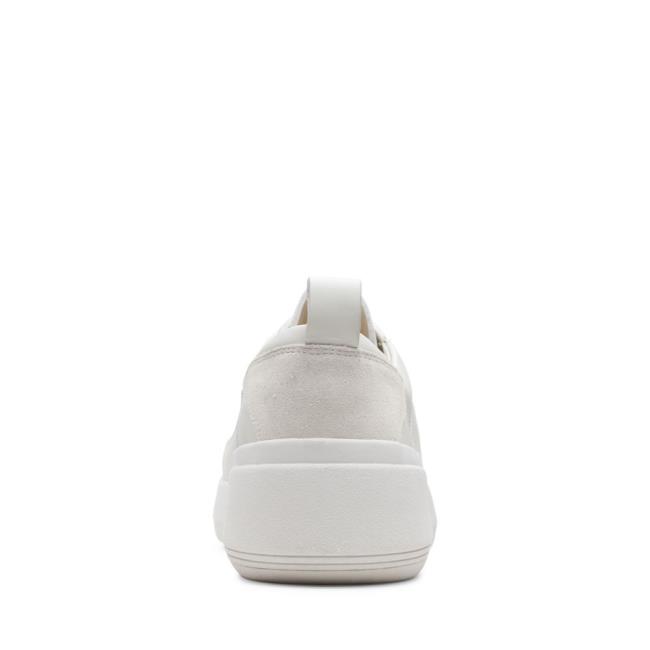 Sapatos Rasos Clarks Tri Flash Renda Feminino Branco | CLK281EFJ