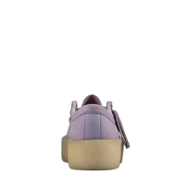 Sapatos Rasos Clarks Wallabee Cup Feminino Roxo | CLK308ASL