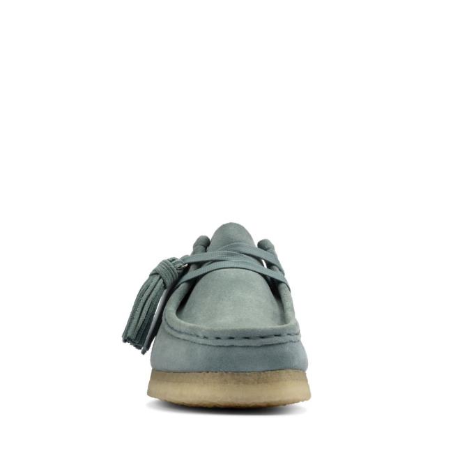 Sapatos Rasos Clarks Wallabee Feminino Azuis | CLK894ZNI