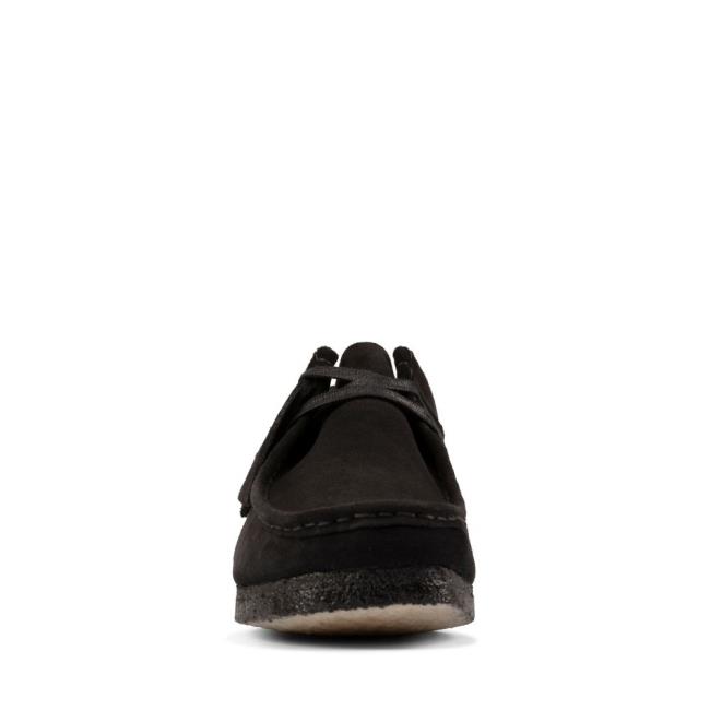 Sapatos Rasos Clarks Wallabee Feminino Pretas | CLK869YUD