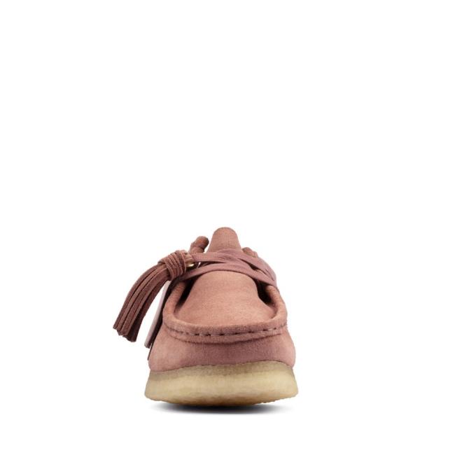 Sapatos Rasos Clarks Wallabee Feminino Rosa | CLK175MPY