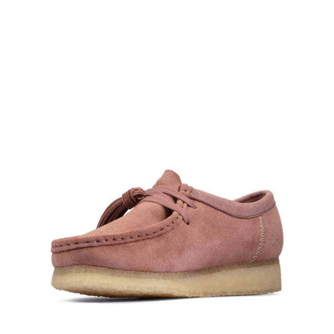 Sapatos Rasos Clarks Wallabee Feminino Rosa | CLK175MPY