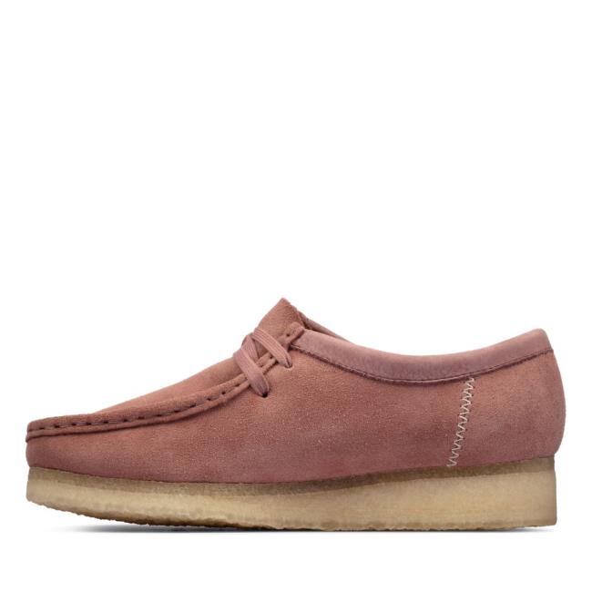 Sapatos Rasos Clarks Wallabee Feminino Rosa | CLK175MPY