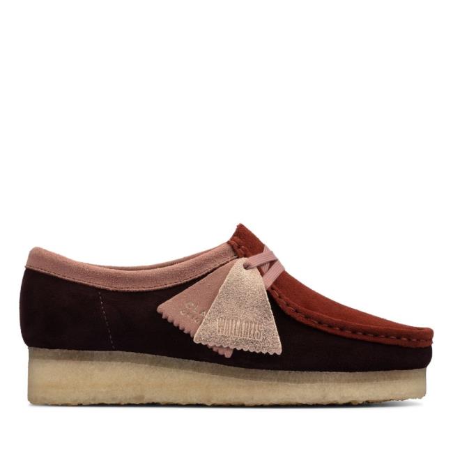 Sapatos Rasos Clarks Wallabee Feminino Rosa | CLK614ZXM