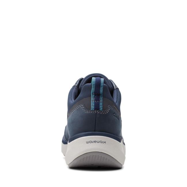 Sapatos Rasos Clarks Wave 2.0 Renda. Feminino Azul Marinho | CLK362ILO