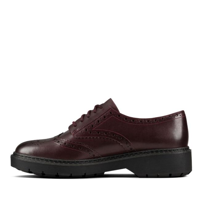 Sapatos Rasos Clarks Witcombe Echo Feminino Bordeaux | CLK827RQZ