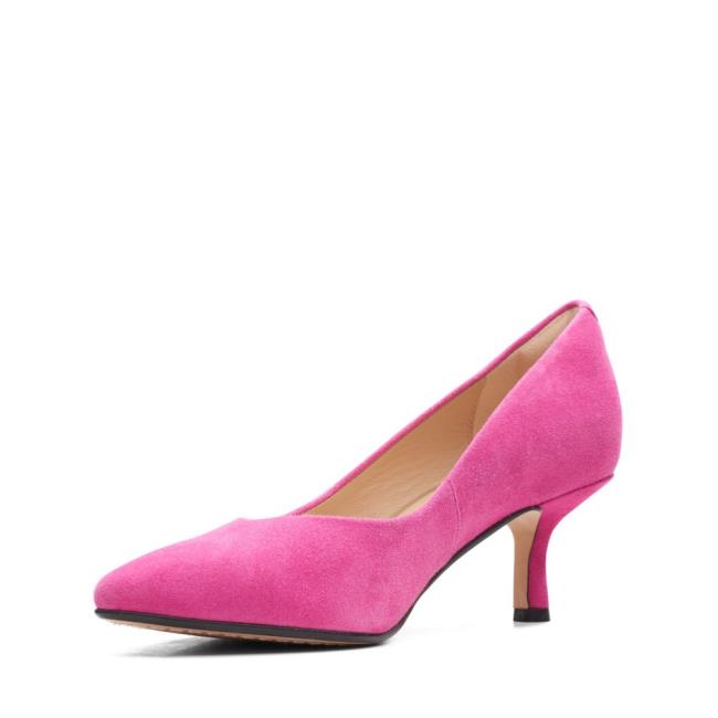 Sapatos Salto Alto Clarks Violet 55 Court Feminino Roxo | CLK123KNB