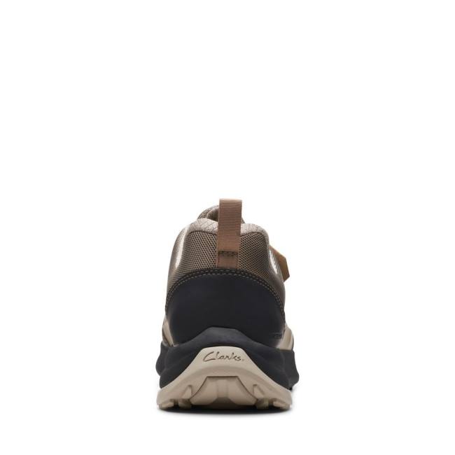 Tenis Clarks ATL Trilha Renda Impermeáveis Masculino Caqui | CLK351QUF