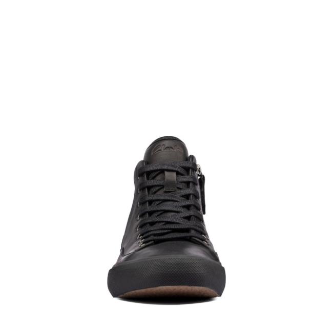 Tenis Clarks Aceley Zip Hi Feminino Pretas | CLK593BOH