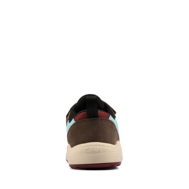 Tenis Clarks Aeon Flex Kid Menino Marrom | CLK061KBZ