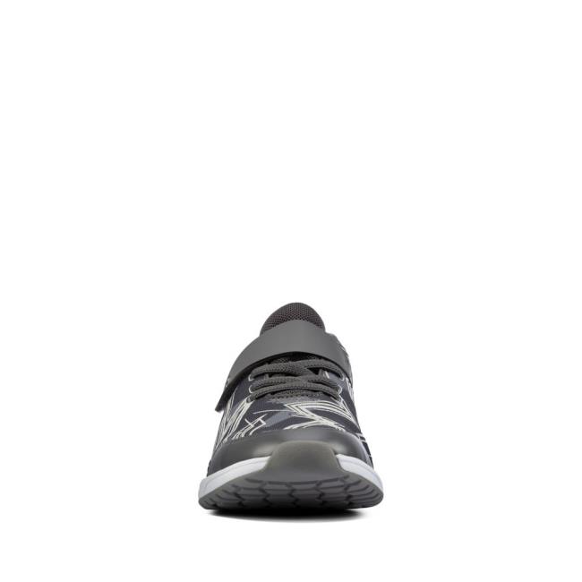 Tenis Clarks Aeon Pace Youth Menina Cinzentas | CLK963IOG