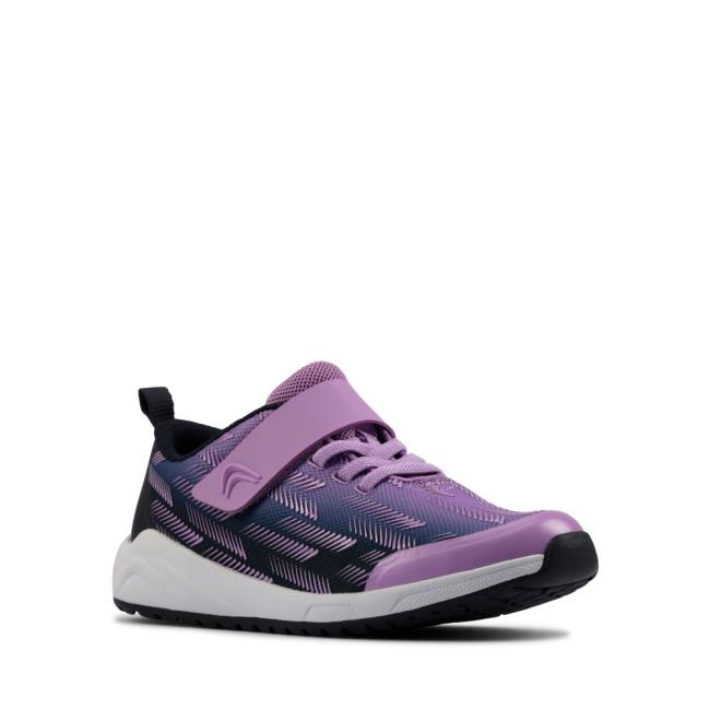 Tenis Clarks Aeon Pace Youth Menina Roxo | CLK594PXK