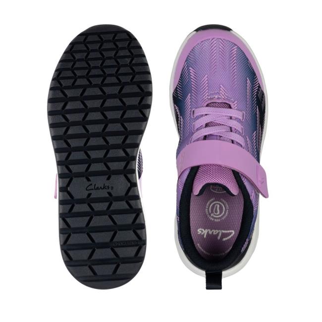 Tenis Clarks Aeon Pace Youth Menina Roxo | CLK594PXK