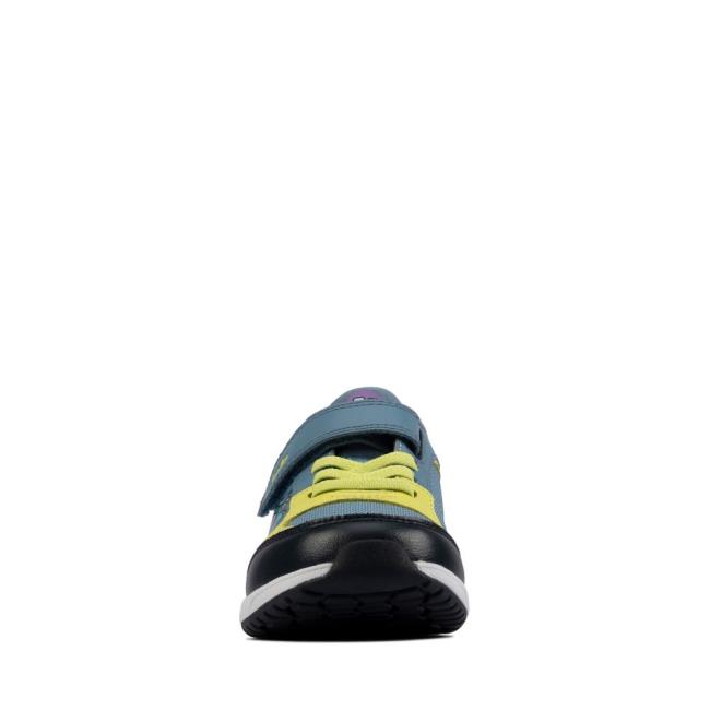 Tenis Clarks Aeon Scare Kid Menino Azuis | CLK896HLN