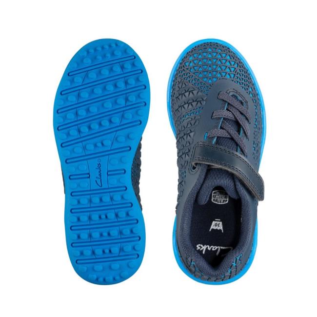 Tenis Clarks Award Swift Kid Menina Azul Marinho Azuis | CLK370RPH