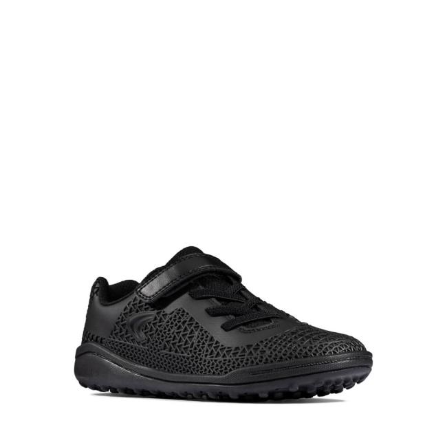 Tenis Clarks Award Swift Kid Menina Pretas | CLK510GJX