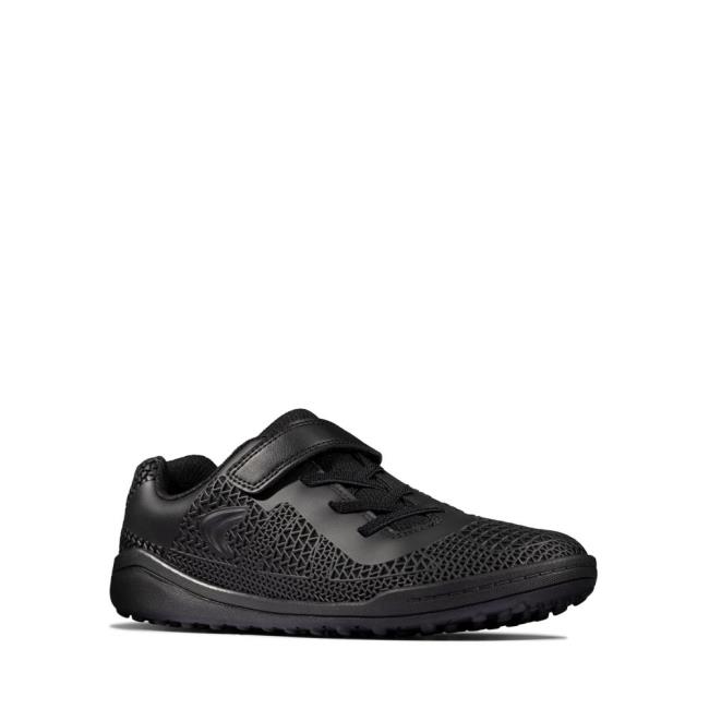 Tenis Clarks Award Swift Youth Menina Pretas | CLK358REJ