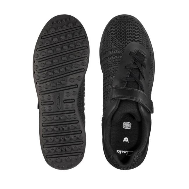 Tenis Clarks Award Swift Youth Menino Pretas | CLK539BTQ