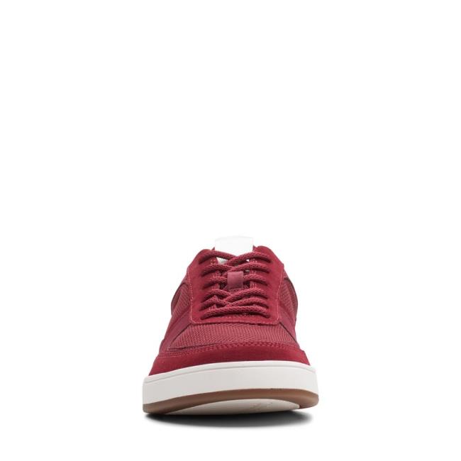 Tenis Clarks Bizby Renda Masculino Vermelhas | CLK379DJX