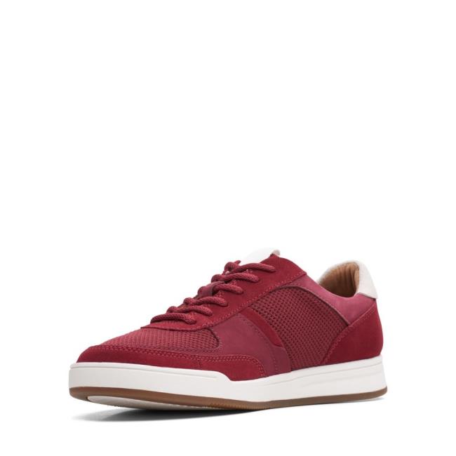 Tenis Clarks Bizby Renda Masculino Vermelhas | CLK379DJX