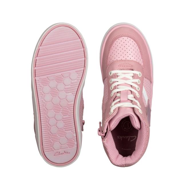 Tenis Clarks City Flake Kid Menina Rosa | CLK628PRF