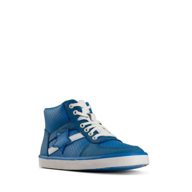 Tenis Clarks City Flake Kid Menino Azuis | CLK295RXD