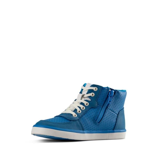 Tenis Clarks City Flake Kid Menino Azuis | CLK295RXD