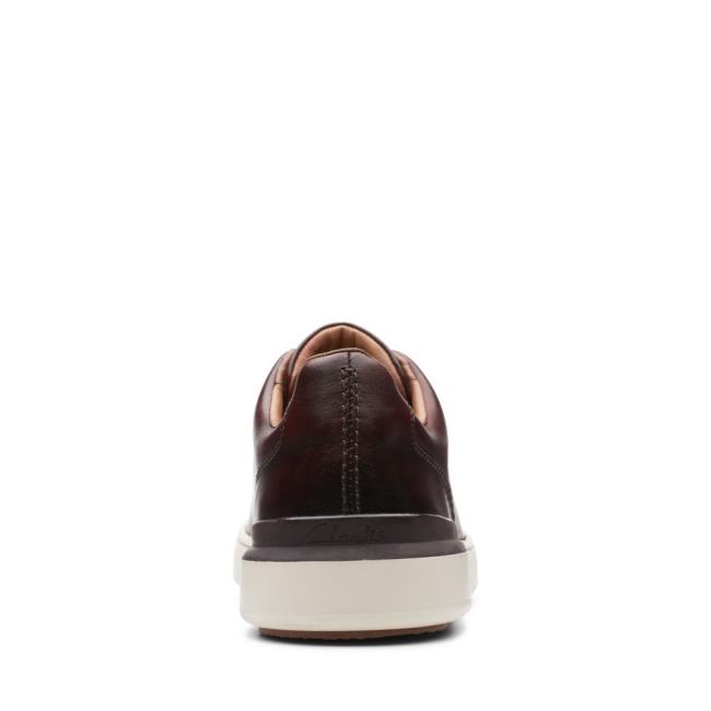 Tenis Clarks CourtLite Renda Masculino Marrom Escuro | CLK289ZYM