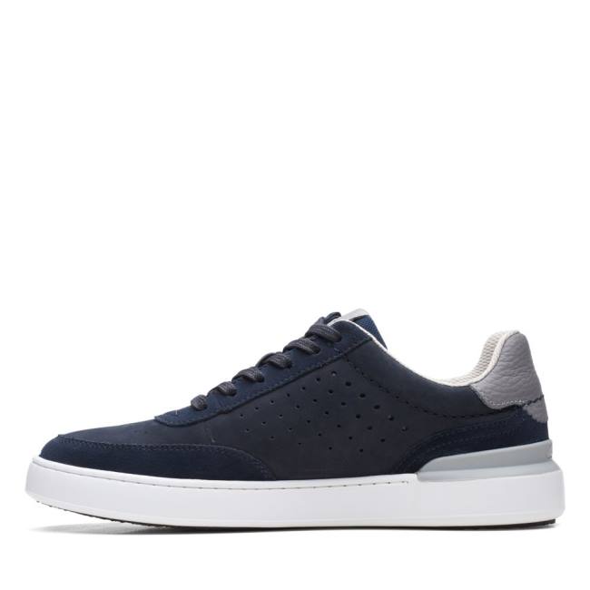 Tenis Clarks Court Lite Tie Masculino Azul Marinho | CLK536UVG